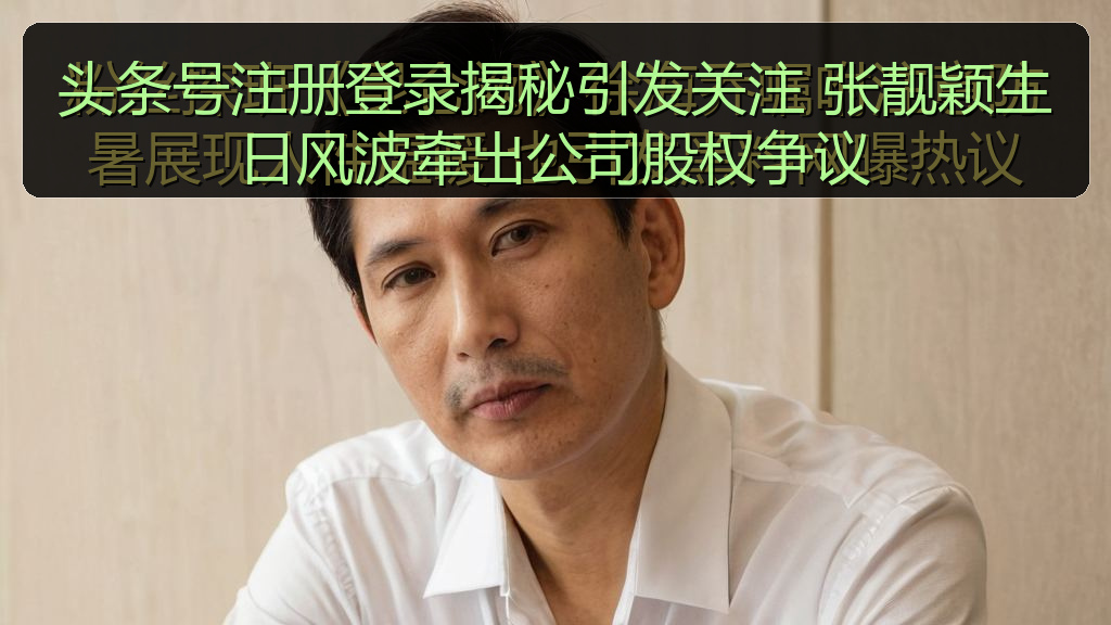 头条号注册登录揭秘引发关注 张靓颖生日风波牵出公司股权争议